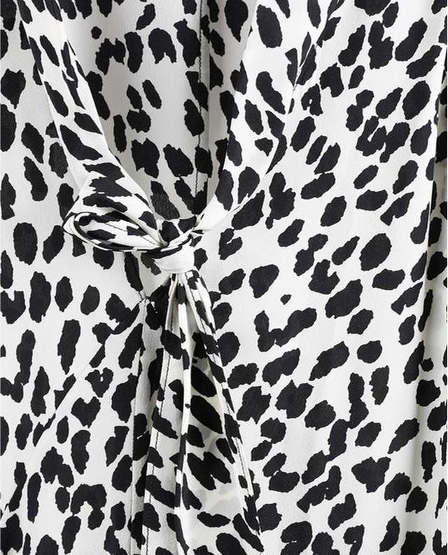 Robe asymétrique en soie imprimée léopard Wild Moment DOROTHEE SCHUMACHER