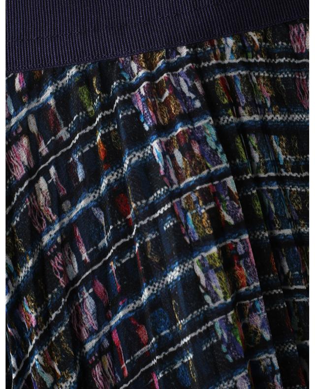 Tweed patterned pleated midi skirt MAISON COMMON