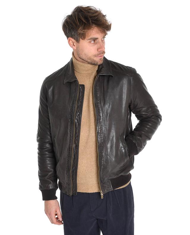 Lorenzo lined leather jacket ANDREA D&#039;AMICO