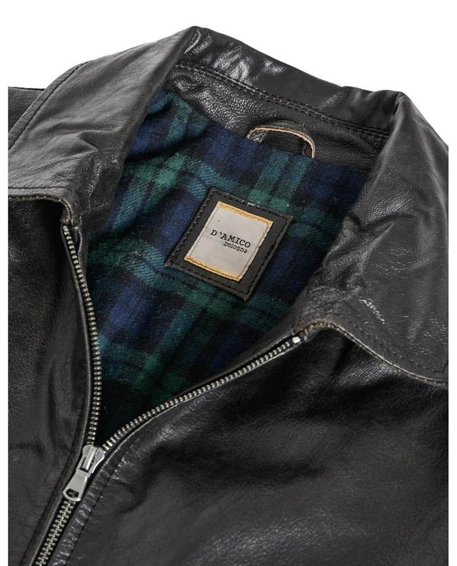 Myles cracked looking leather jacket ANDREA D&#039;AMICO
