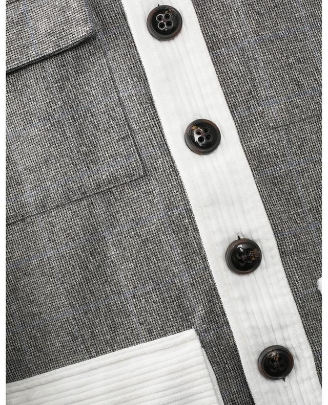 Long-sleeved cotton and wool shirt TINTORIA MATTEI