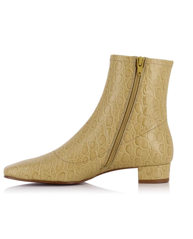 Este 30 croco-look leather ankle boots BY FAR
