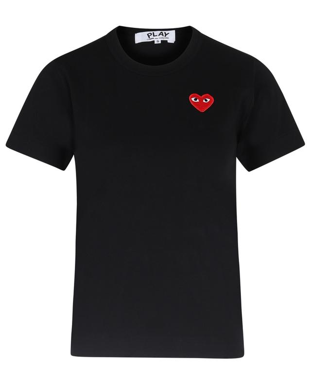 T-shirt à manches courtes orné d&#039;un patch Red Heart Emblem COMME DES GARCONS PLAY