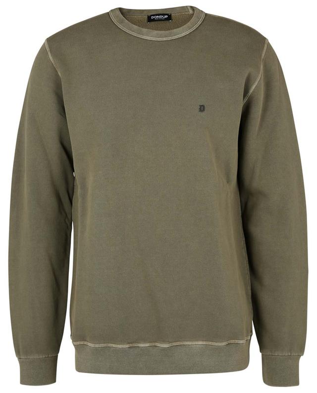 Monogrammed cotton crewneck sweatshirt DONDUP
