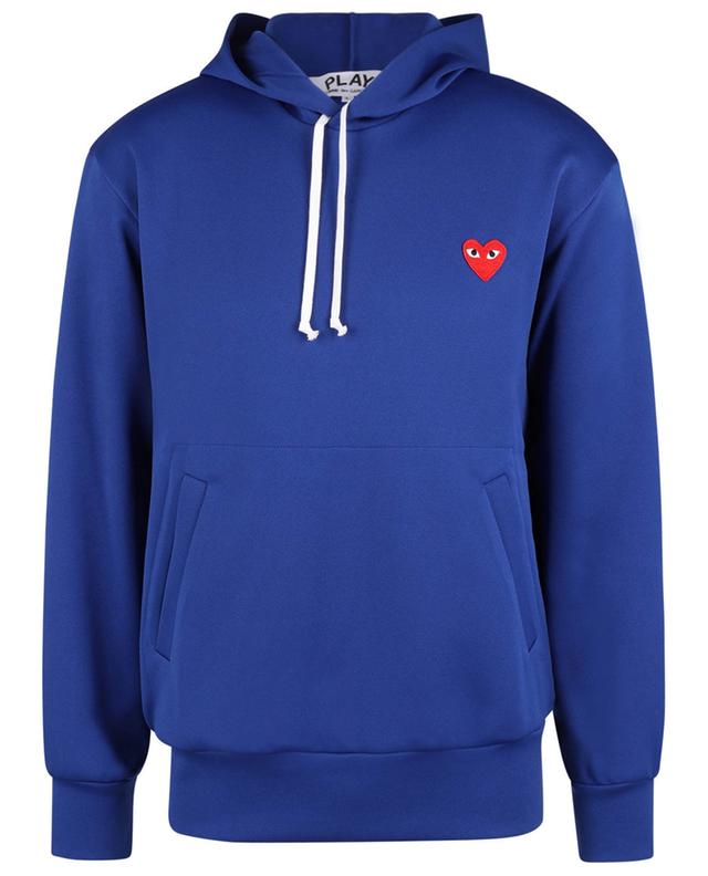 Red Heart embroidered hooded sweatshirt COMME DES GARCONS PLAY