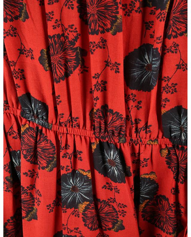 Robe longue à volants étagés imprimée fleurs Winnifred Poppy ULLA JOHNSON