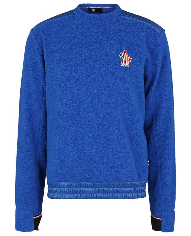 Logo embroidered fleece crewneck sweatshirt MONCLER GRENOBLE