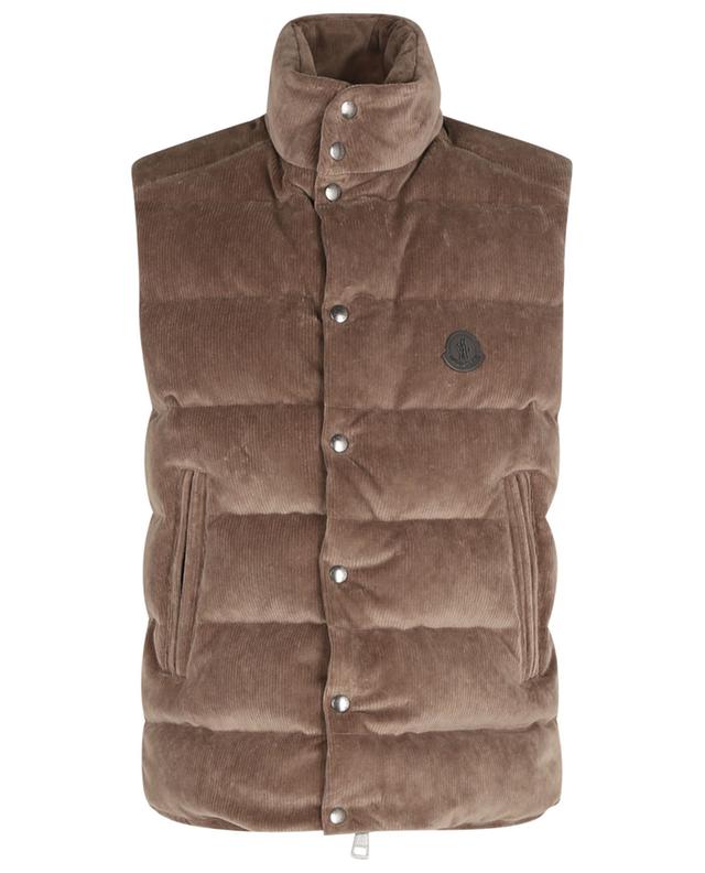 brown moncler vest