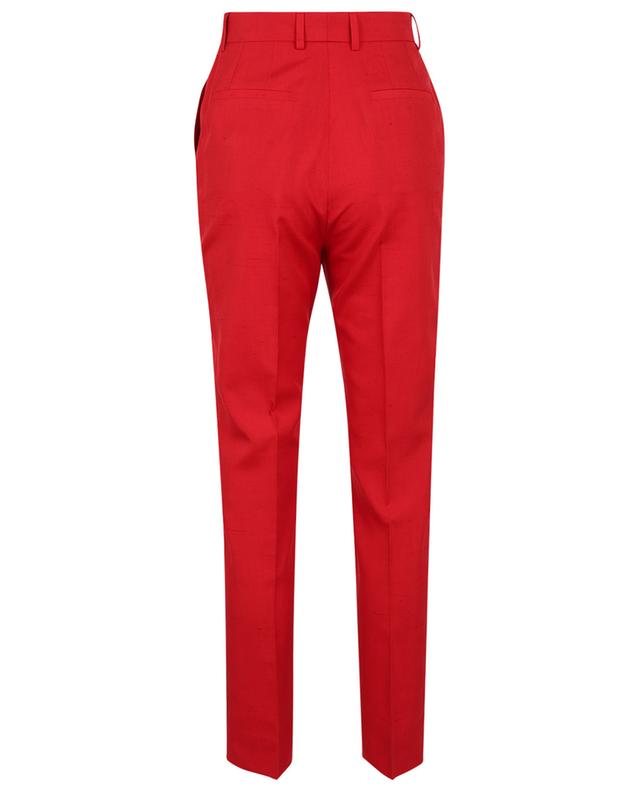 Cropped high-rise trousers in Schappe fabric DOLCE &amp; GABBANA