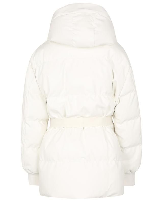 STELLA MCCARTNEY Kayla belted quilted faux leather hooded coat