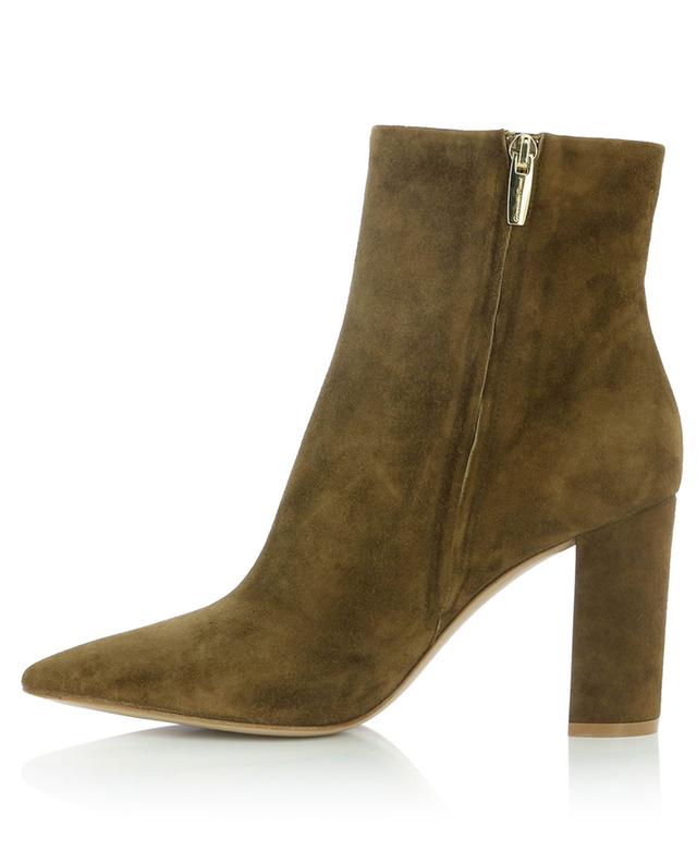 Piper 85 suede block heel ankle boots GIANVITO ROSSI