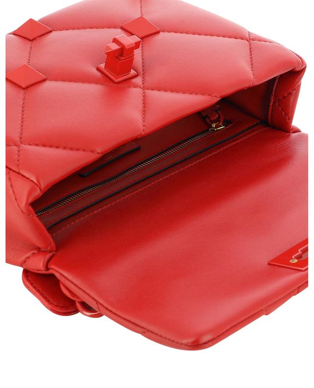 VALENTINO GARAVANI Valentino Roman Stud Medium Shoulder Bag - Red