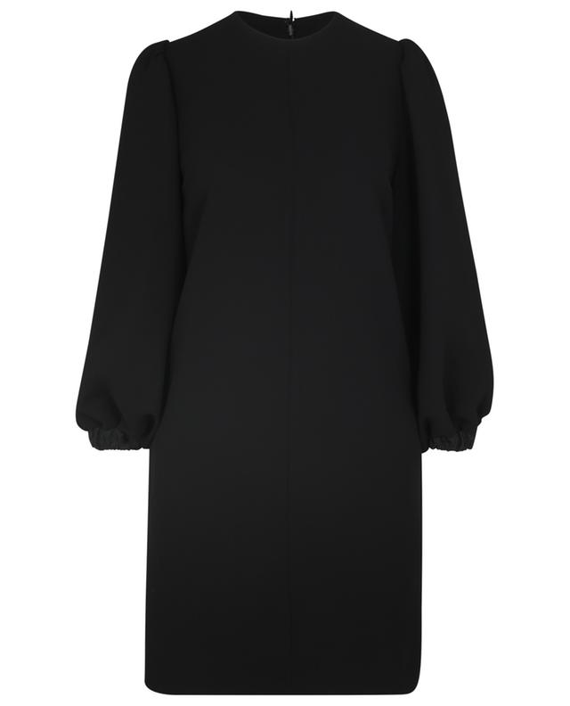 Straight-fit crepe mini dress with puff sleeves VICTORIA VICTORIA BECKHAM