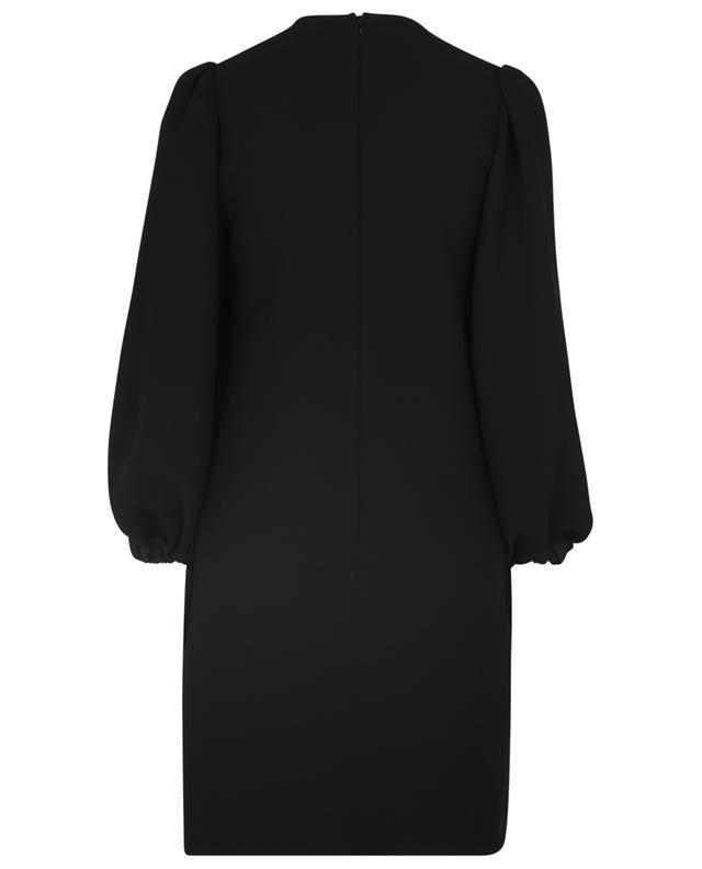 Straight-fit crepe mini dress with puff sleeves VICTORIA VICTORIA BECKHAM
