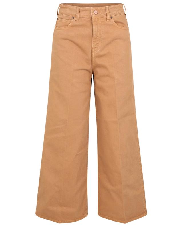 Portland Cinnamon brown cropped wide-leg jeans VICTORIA VICTORIA BECKHAM