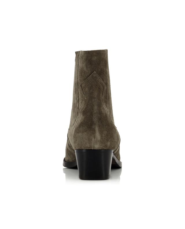Crosta Taiga Suede ankle boots with Santiag-style heels BONGENIE GRIEDER