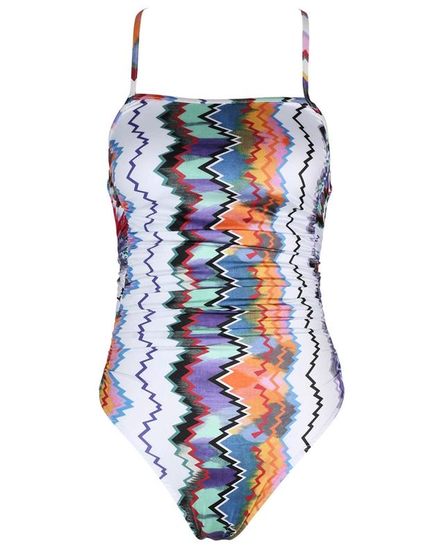 One-piece swimming costume with herringbone pattern MISSONI MARE