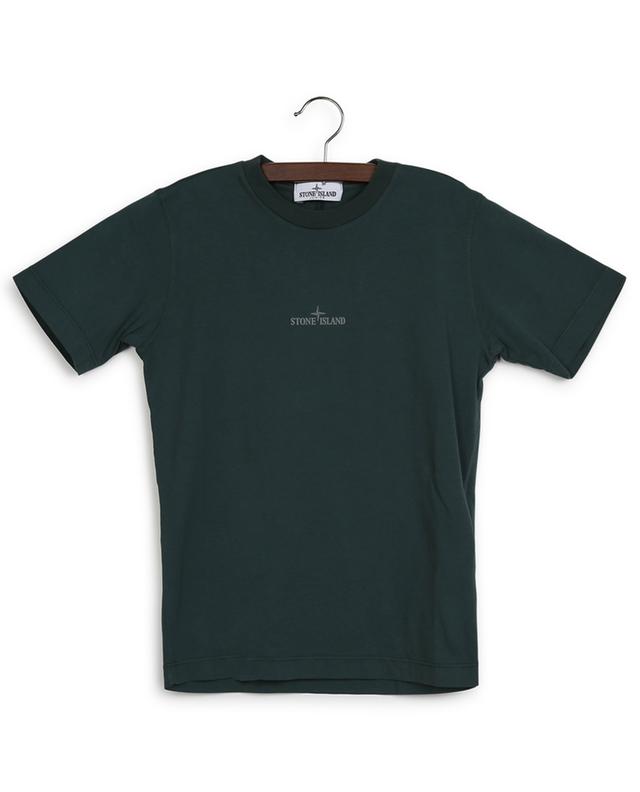 T-shirt garçon à manches courtes imprimé logo STONE ISLAND JUNIOR