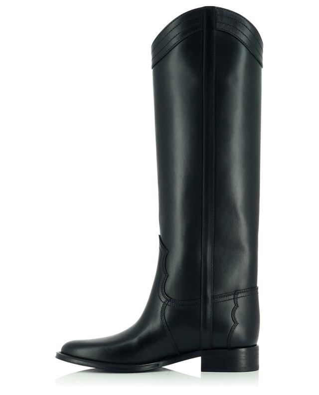 Kate 30 flat smooth leather boots SAINT LAURENT PARIS