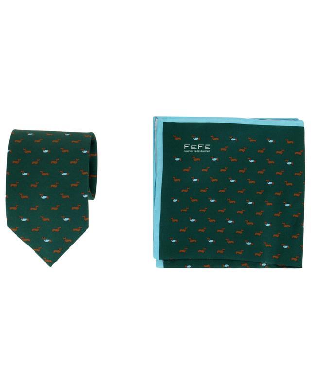 Silk Tie and Pocket Square FEFE NAPOLI