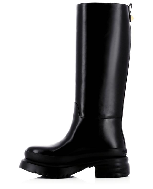 Roman Stud 30/50 platform boots in leather VALENTINO