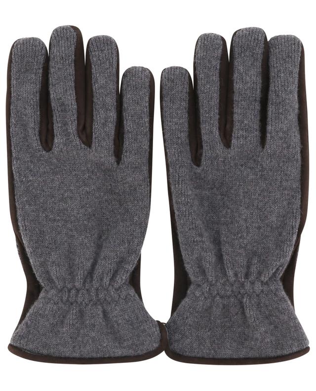 Merino wool and cashmere gloves PIERO RESTELLI