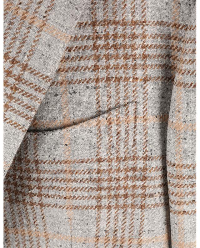 Checked wool and silk blazer SANT&#039;ANDREA
