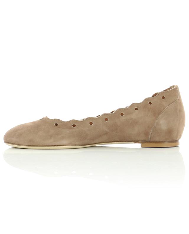 Camoscio Suede ballet flats with scalloped edges BONGENIE GRIEDER