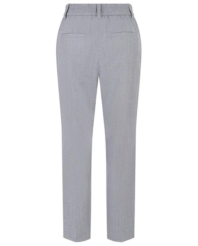 Topshop flannel suit trousers in light grey  ASOS