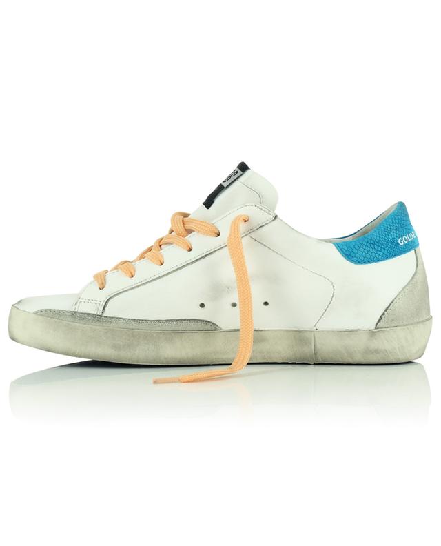 Super-Star sneakers with lizard detail and black star GOLDEN GOOSE