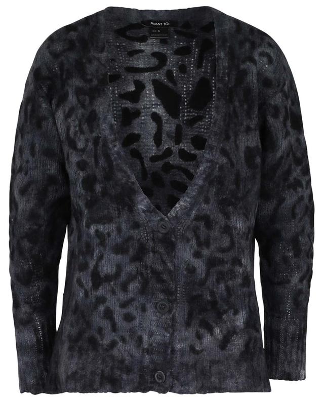 Leopard spot adorned cashmere and silk cardigan AVANT TOI