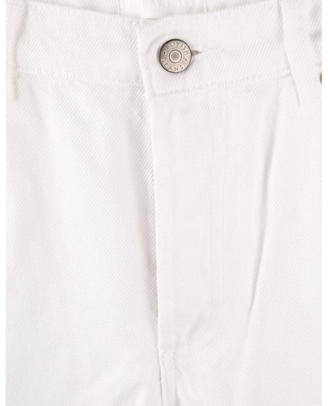 The Tommy Vintage White frayed straight jeans BOYISH