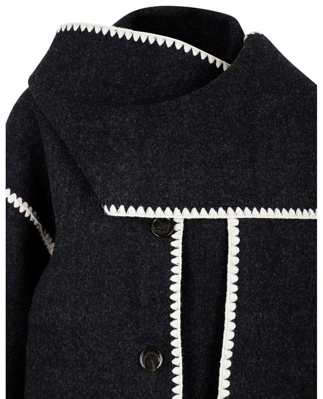 Veste ample en laine Embroidered Scarf TOTEME