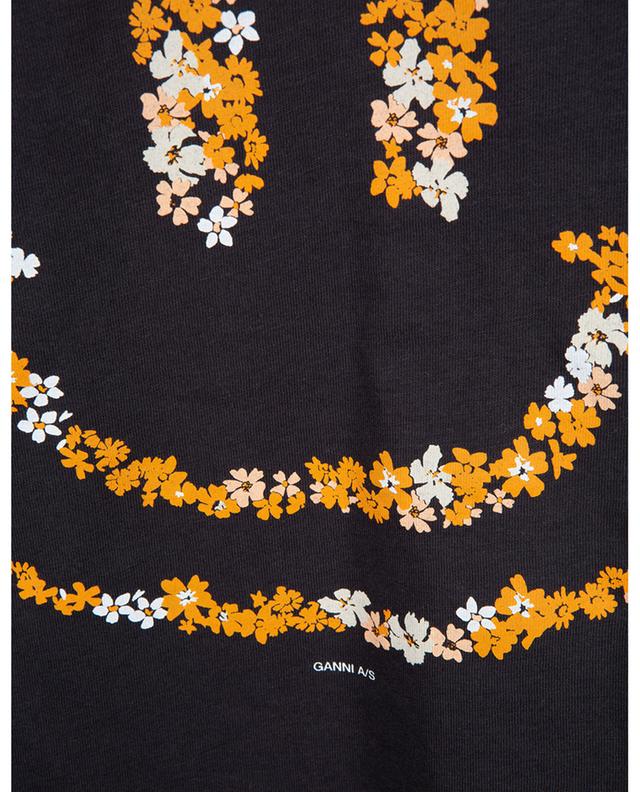 T-shirt en coton bio Floral Smiley GANNI