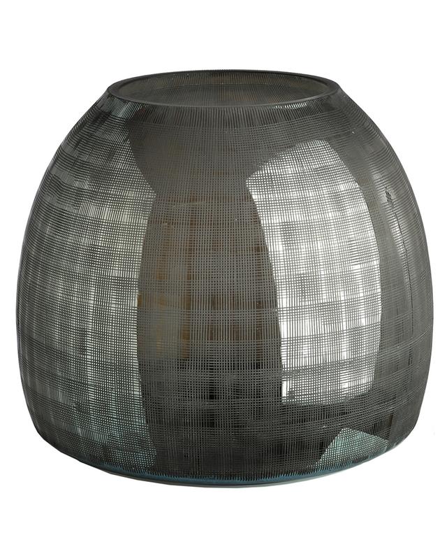 Vase en verre gris Checkeres S POLS POTTEN