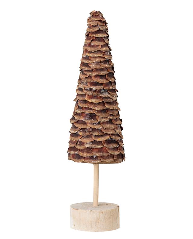 Sapin décoratif en bois et pommes de pin Otu - H30 BLOOMINGVILLE