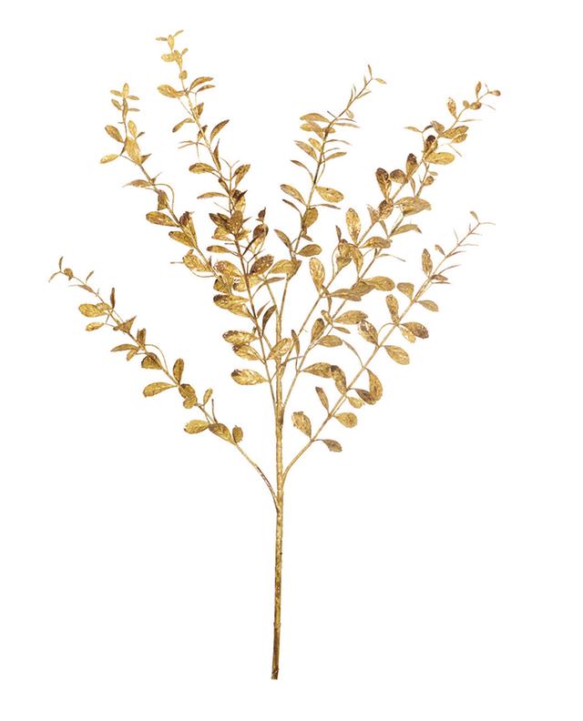 Branche d&#039;eucalyptus décorative dorée GOODWILL