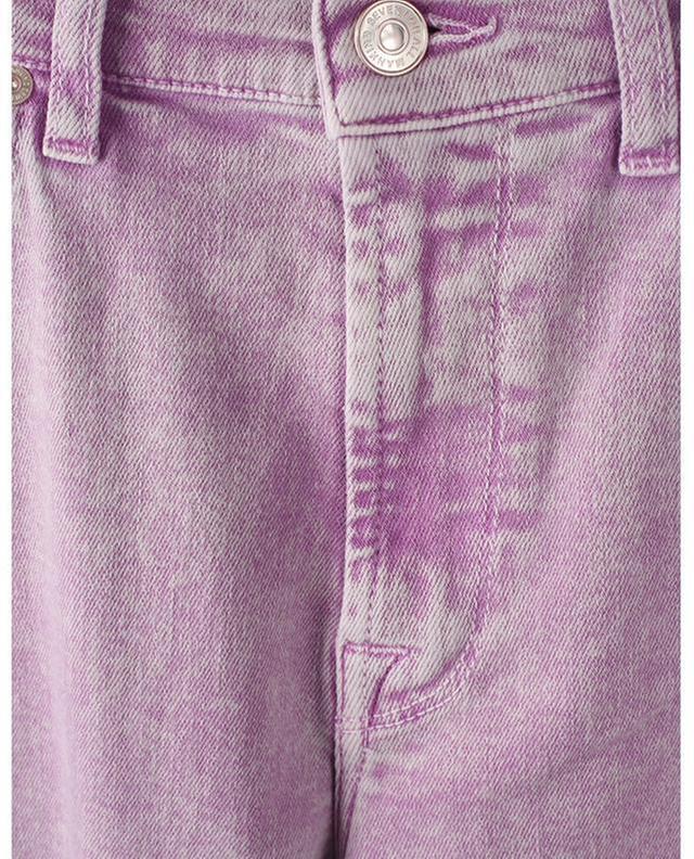 Malia Colored Luxe Vintage Orchid cropped straight-fit high-rise jeans 7 FOR ALL MANKIND