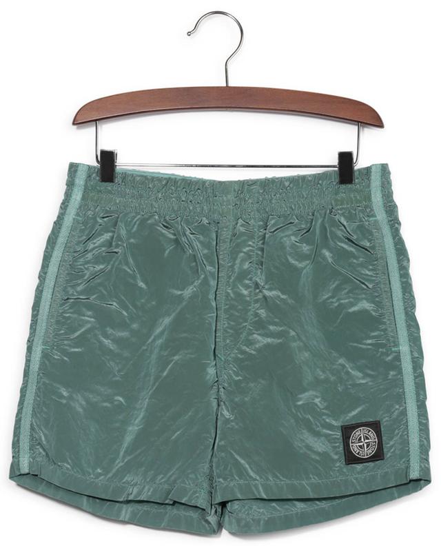 B0243 Nylon Metal Econyl_Garment Dyed boy&#039;s swim shorts STONE ISLAND JUNIOR