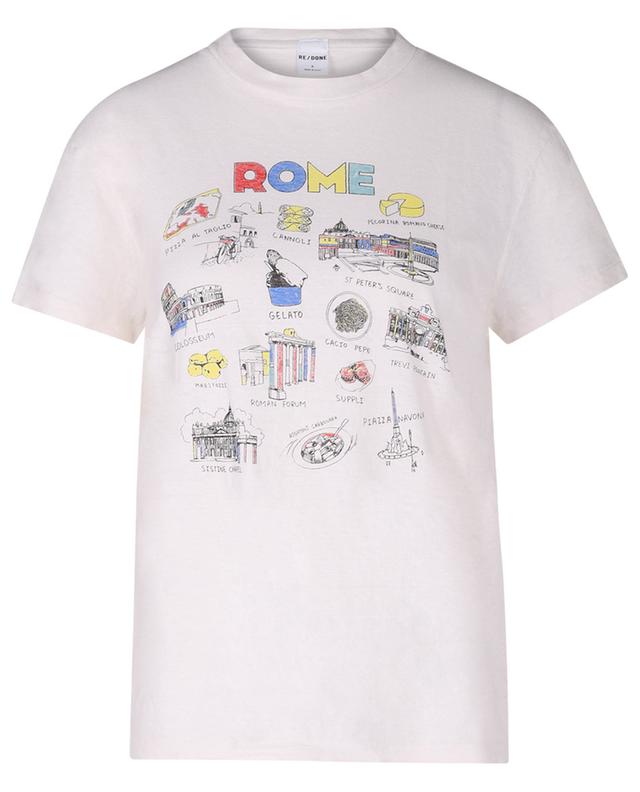 T-shirt à manches courtes en coton 70s Loose Rome RE/DONE