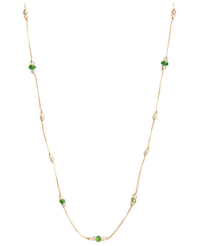 Woopy Sparkly tourmaline and zircon necklace SHARING