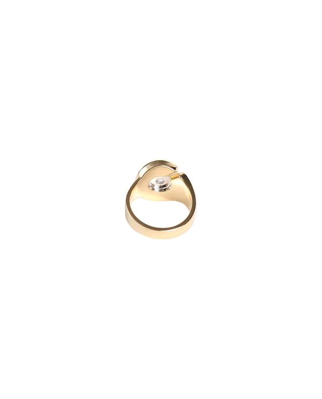 Menottes R15 yellow gold and diamond ring DINH VAN