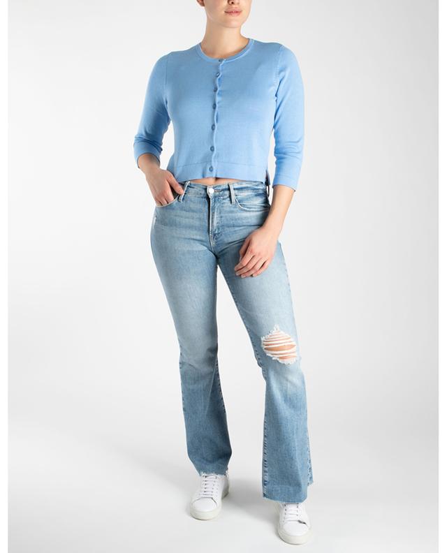 Bootcut-Jeans aus Baumwollmix Le Pixie High Flare Degradable FRAME