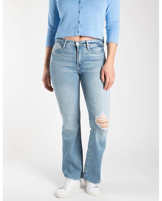 Bootcut-Jeans aus Baumwollmix Le Pixie High Flare Degradable FRAME