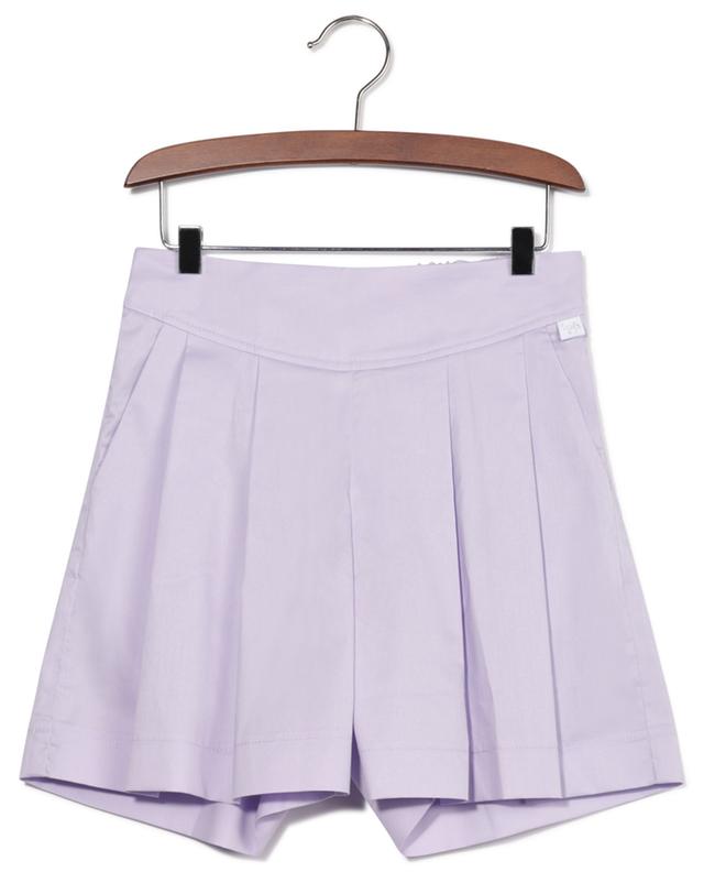 Girl&#039;s high-waisted cotton pleated shorts IL GUFO