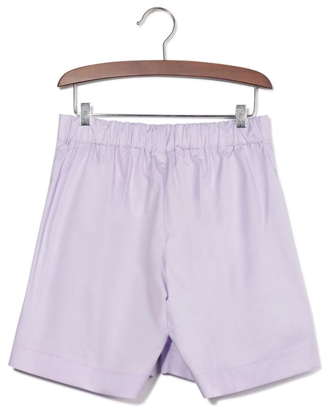 Girl&#039;s high-waisted cotton pleated shorts IL GUFO