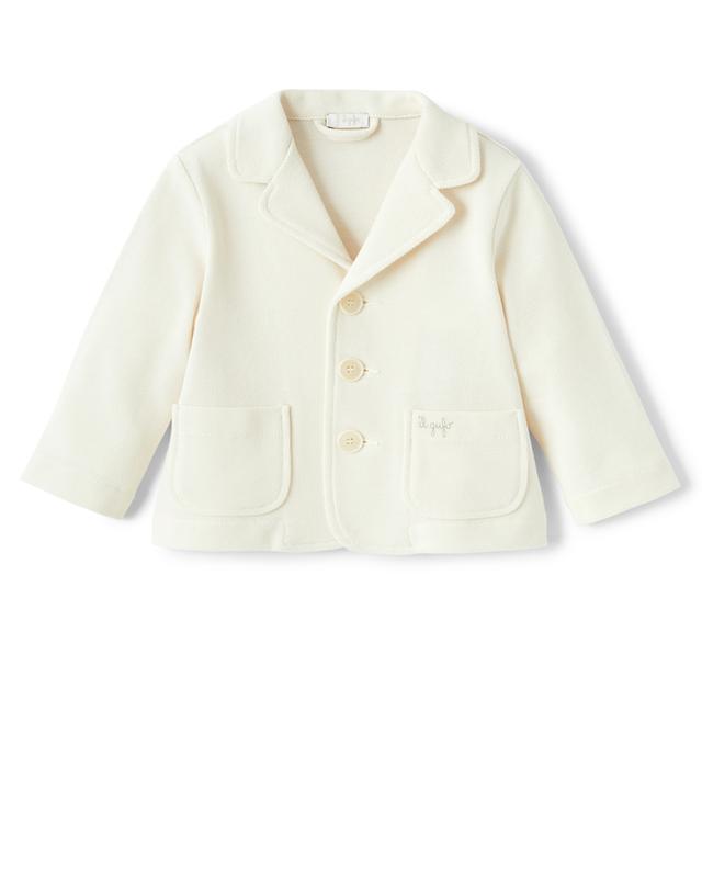 Baby blazer in cotton piqué IL GUFO