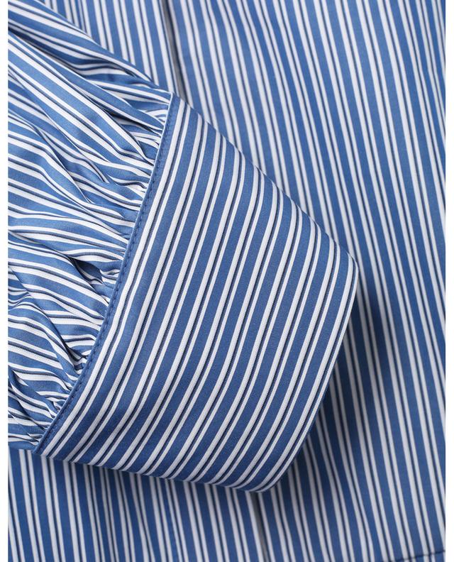 Long striped poplin shirt dress AKRIS PUNTO