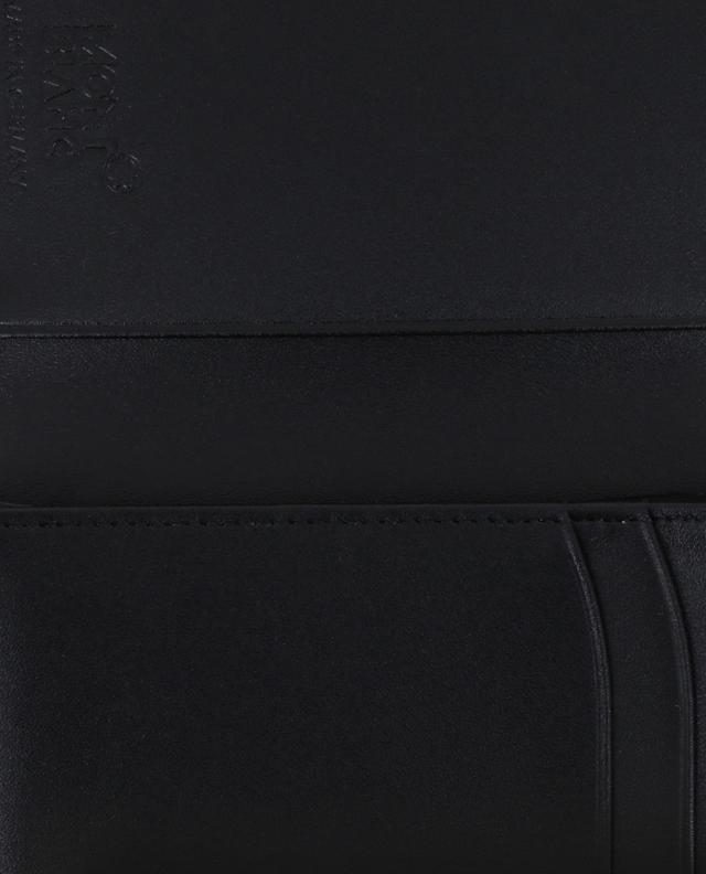 Montblanc porte-cartes en cuir noir a22471