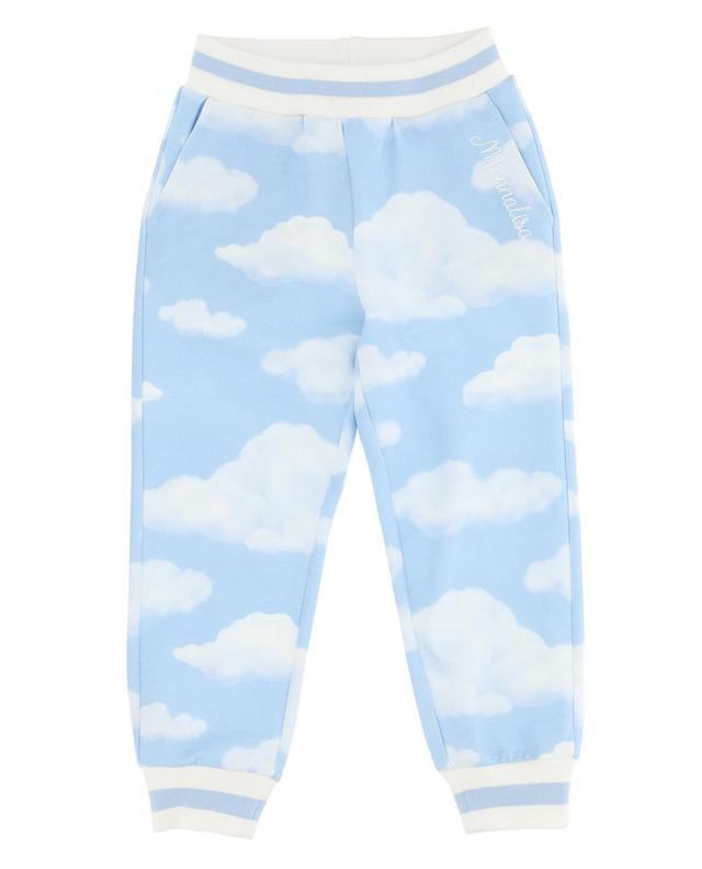Pantalon de jogging fille imprimé nuages MONNALISA